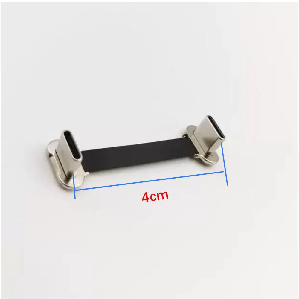 Dual Angled Ultra Slim Flat USB-C Type C to USB-C Power USB2.0 Data Cable 65W Fast Charge for Laptop Tablet Phone