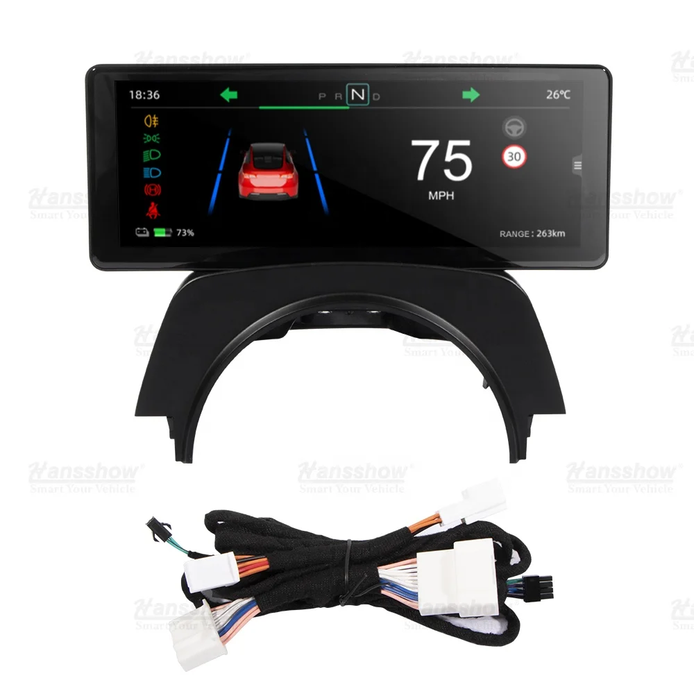 

2023+ Tesla Model 3 Highland Carplay & Auto Dashboard Touch Screen F62 Instrument Cluster Driver Display With Front Camera