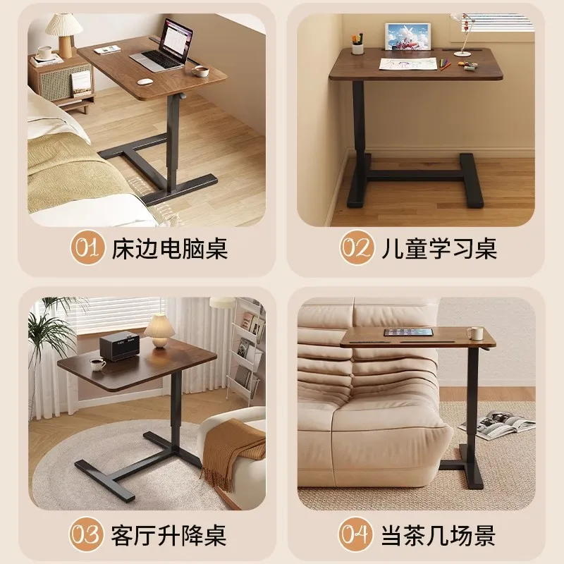 Comodino letto rimovibile tavolo da camera da letto per computer