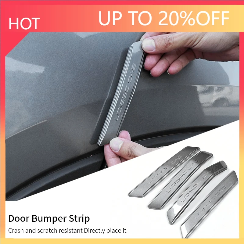 NEW1 4Pcs For Byd Song Plus Seal U Car Door Edge Protection Guards Buffer Trim Molding Strip Scratch Protection Car Door Crash B