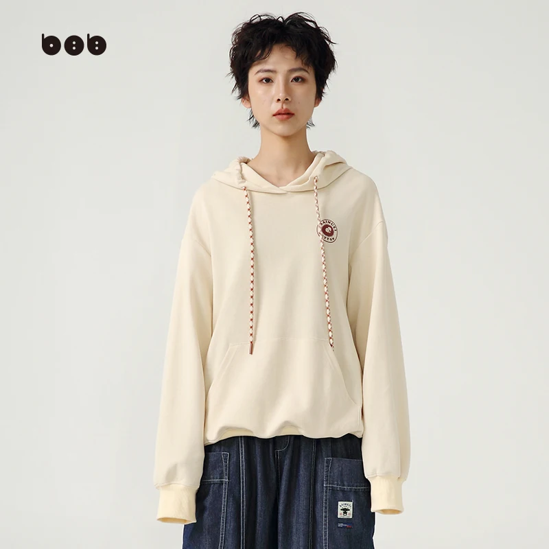 

Women's Hoodie Sweatirt Casual Lazy Sle Simple Overhead irt Street Sle Loose Fit Long Sve ort Length Pure Color