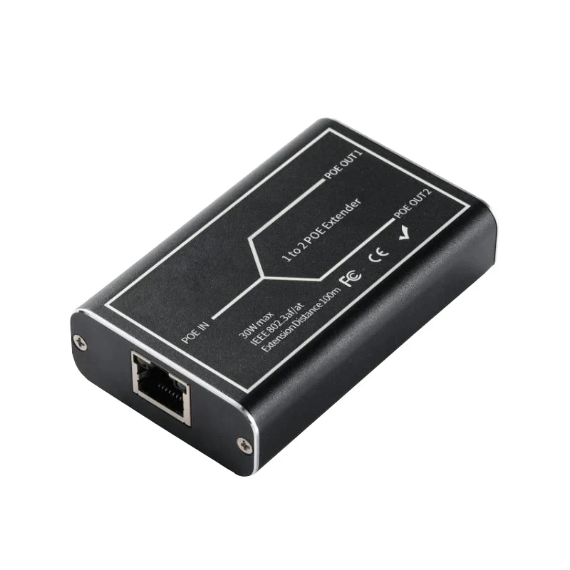 1 bis 2 Port Poe Extender 1000/100mbps ieee802.3af/bei Standard 48V für NVR IP Kamera Poe verlängern 802,3 Meter für Poe Reichweite