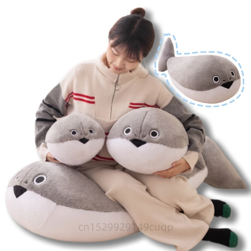 Cute Sacabambaspis Grey Lifelike Fish Doll Plush Toy Stuffed Pillow Sea Animals Toys Sofa Cushion Decoration for Boys And Girls