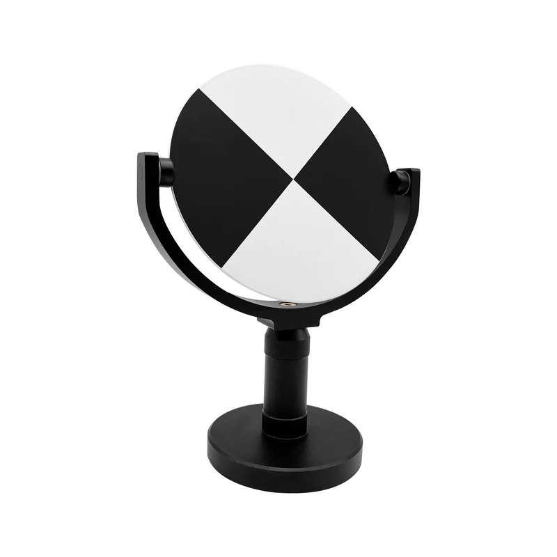 Escáner de objetivo inclinable ajustable de 6 pulgadas con Base para rastreador láser Faro objetivo de 155mm blanco y negro con soporte magnético