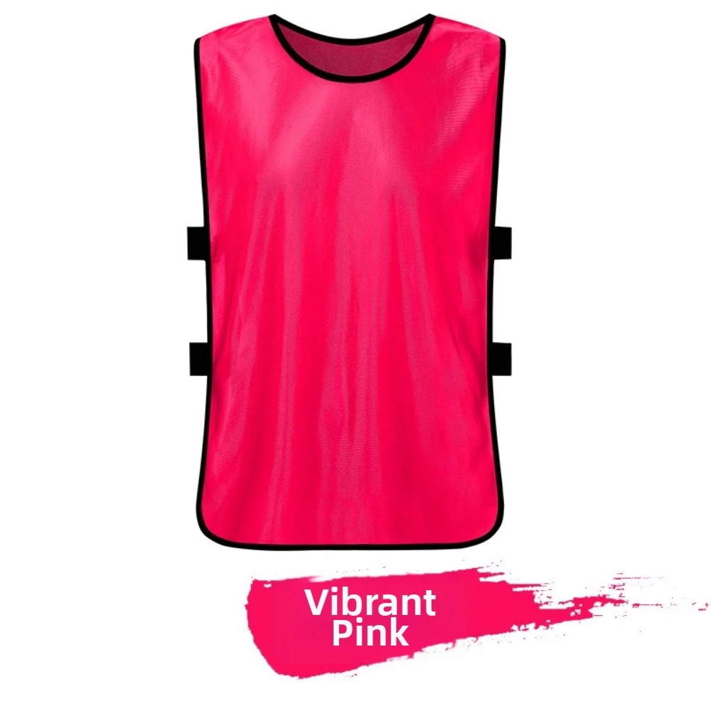 Quick Drying Sports Training Vest Sweat Uptake Mesh Fabric Soccer Vest 35*56cm Size Custom Printed Logo Practice Bib Vest
