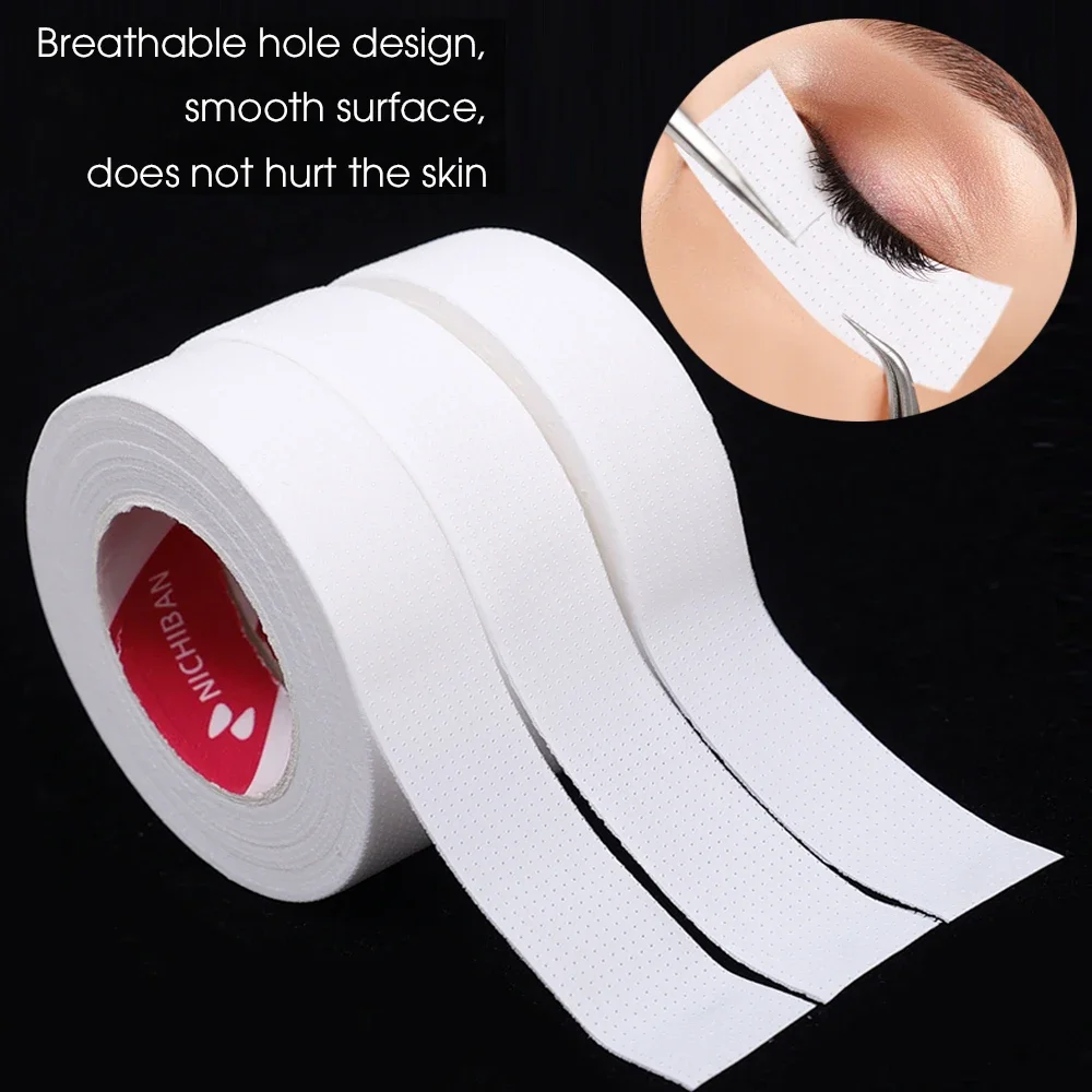 Nastro adesivo per Extension ciglia nastro adesivo in tessuto Non tessuto traspirante sotto gli occhi nastro di carta per ciglia finte Patch strumenti per il trucco