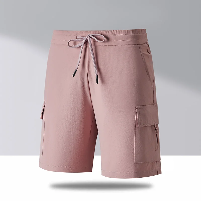 

Дышащие шорты для фитнеса, приятные для кожи, мужские и женские, летние модные парные шорты-карго, прямого кроя