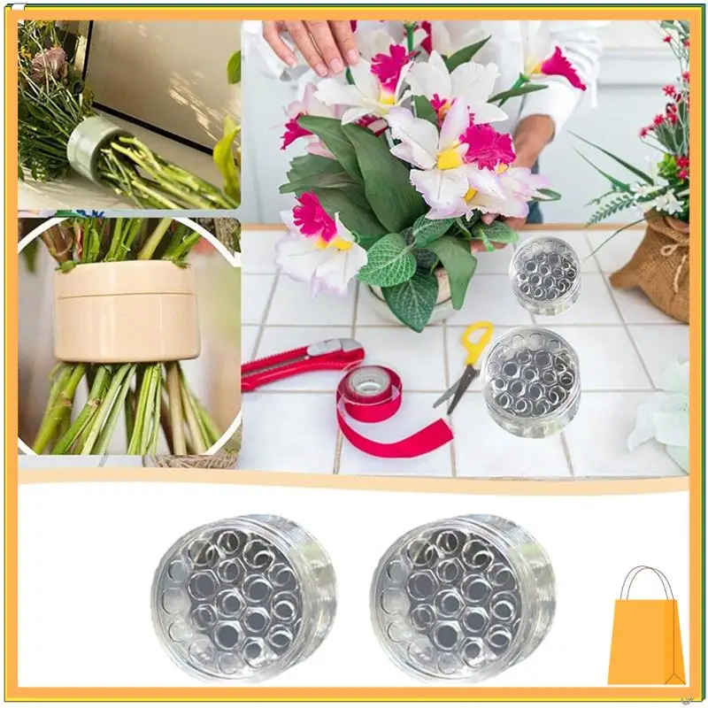 L53A-2 قطعة حامل جذع إيكيبانا الحلزوني، شبكة زهور قابلة لإعادة الاستخدام للمزهرية، مشكل بلوم بلاستيكي للزهور حامل جذع حلزوني لـ Va