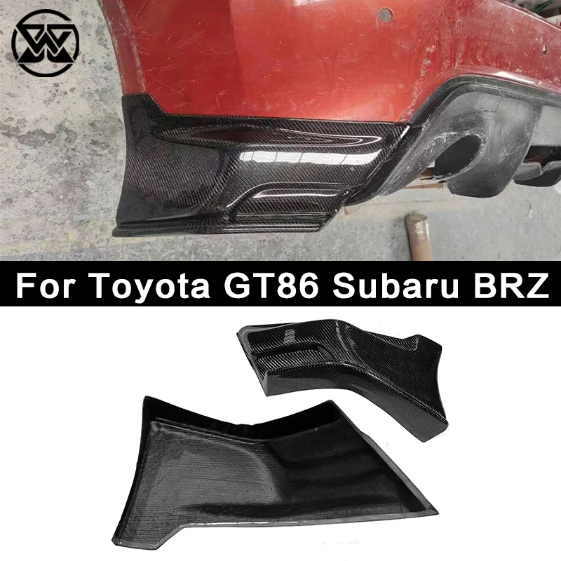 

Real Carbon Fiber Rear Side Bumper Lip Aprons Diffuser Splitter Canard For Toyota GT86 Scion FR-S 2012-2015 Body Kit FRP