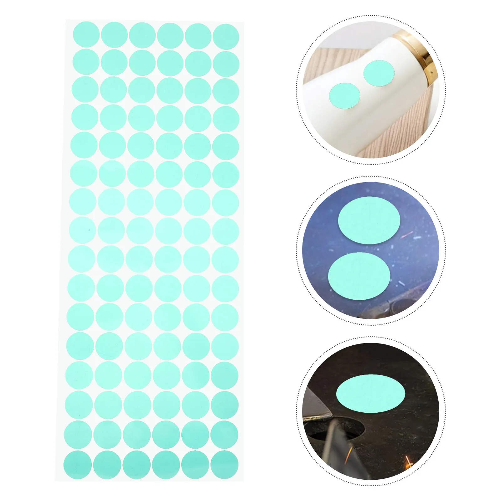 1000pcs-high-temperature-masking-tape-green-pet-adhesive-discs-heat-resistant-dots-for-powder-coating-spray-painting-masking