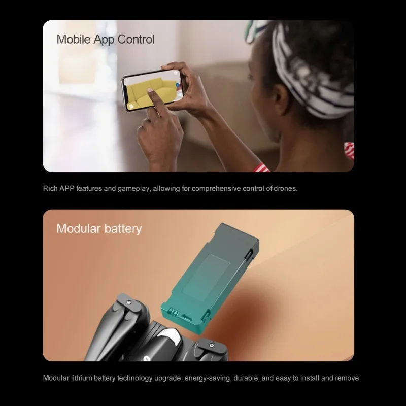 Newly Upgraded 3.7V 1800mAh High Quality Rechargeable Battery for K6 Max Drone Accessories Parts Replacement Drone Battery