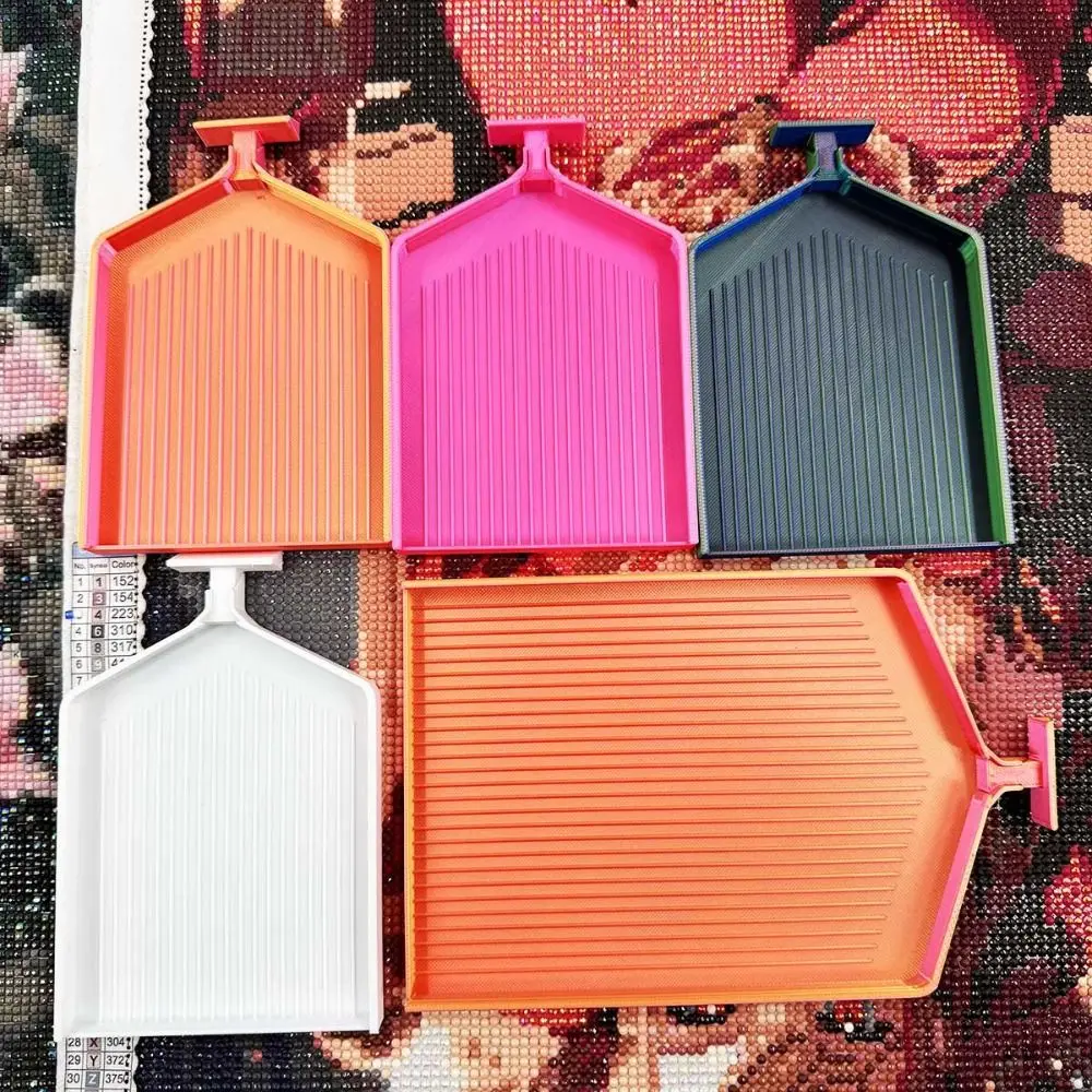 DIY Craft Diamond Painting Trays with Lids Embroidery Multi-Color Beads Sorting Storage Tray Plastic