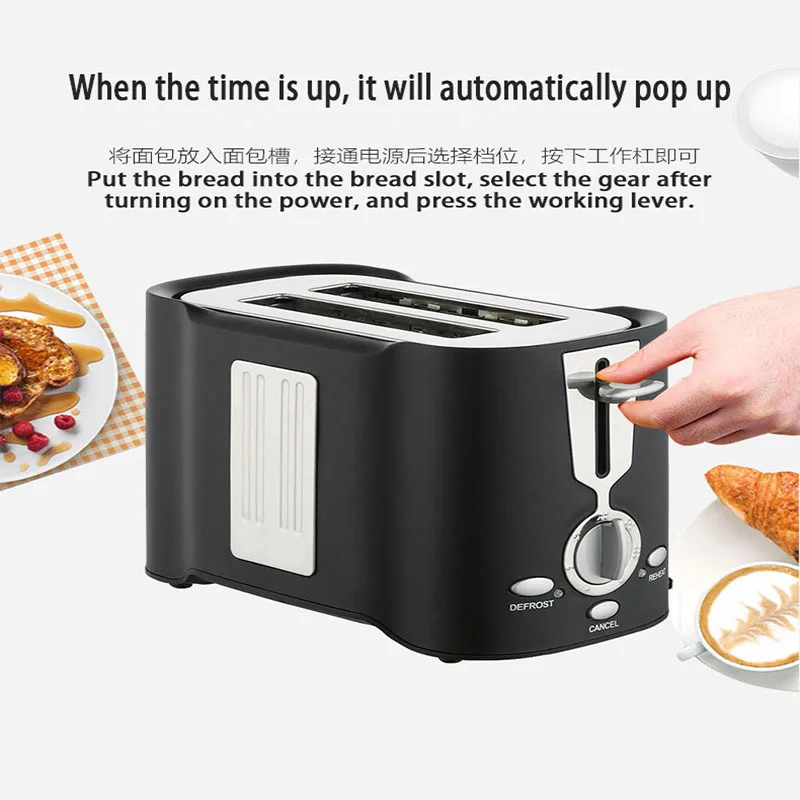 Hot Sale Multi-functional Toaster Bread Machine Household Breakfast Baking Small Automatic Simple And Convenient To Operation