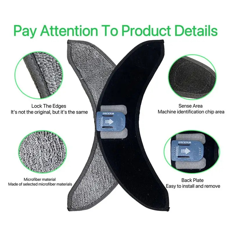 

A59E 6PCS Replacement Mopping Pads for Combo J7+ Vacuum Cleaner Parts Accessories