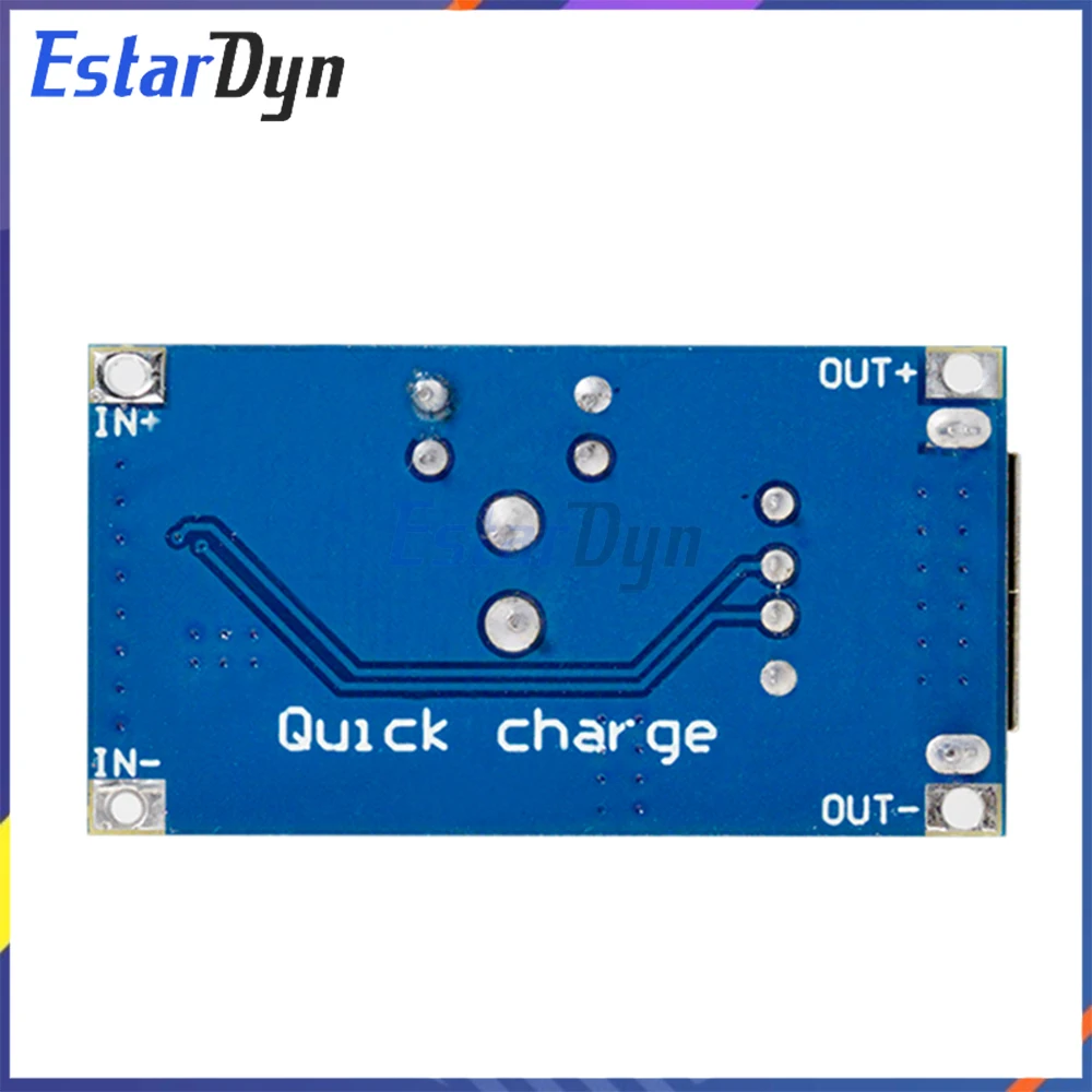 QC3.0 Fast Charger Module DC 6-32V to 5V/9V/12V Step Down Converter 24W with USB Port for iPhone Samsung Huawei