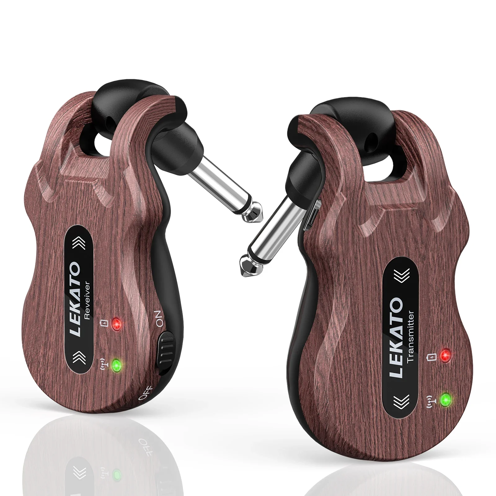 

Винтажный беспроводной гитарный комплект Cherry LEKATO, 4-канальный UHF, перезаряжаемый 24-битный аудиосистема студийного класса для гитары/бас-гитары