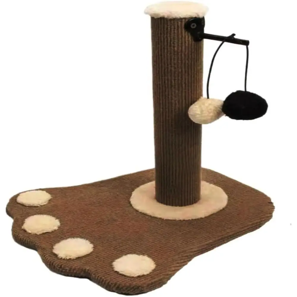 

Многофункциональный центр активности для кошек с функциями лазания, стачивания когтей, отдыха и игр, коричневый цвет