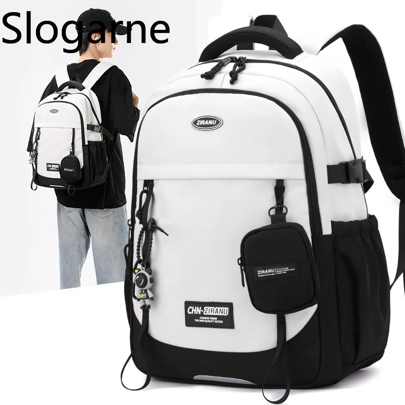 Zaranyu Junior High School Backpack Students Large Capacity Schoolbag Boye School Bag Men Casual Travel Multifunctional Backpack