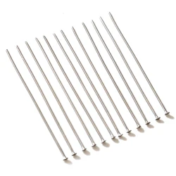 No Fade 100pcs/Lot 20 30 35 40 50 mm Stainless Steel Flat Head Pin Findings Headpins For Jewelry Making DIY Supplies Accessories