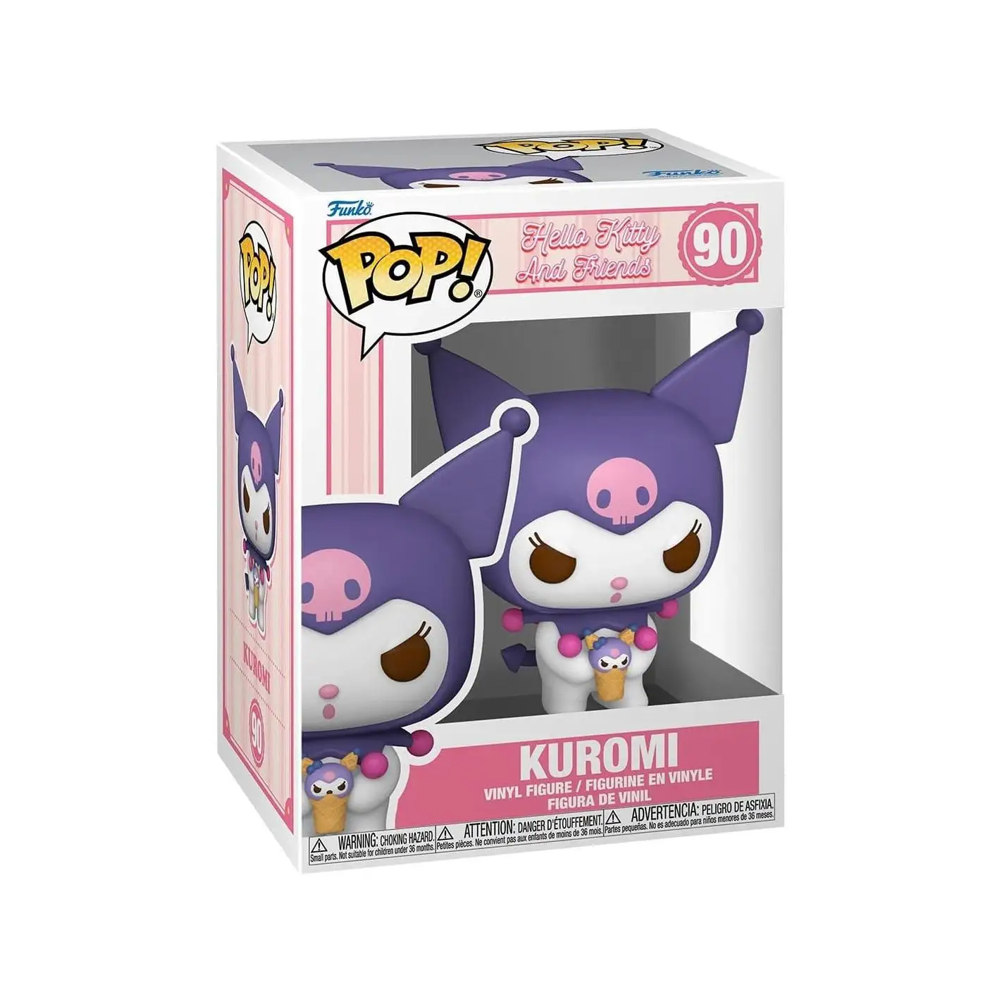 Funko Pop! Sanrio: HK - Kuromi - Hello Kitty - Figura de Vinilo Coleccionable - Idea de Regalo- Mercancia Oficial - Juguetes para Niños y Adultos - Cartoons Fans - Muñeco para Coleccionistas