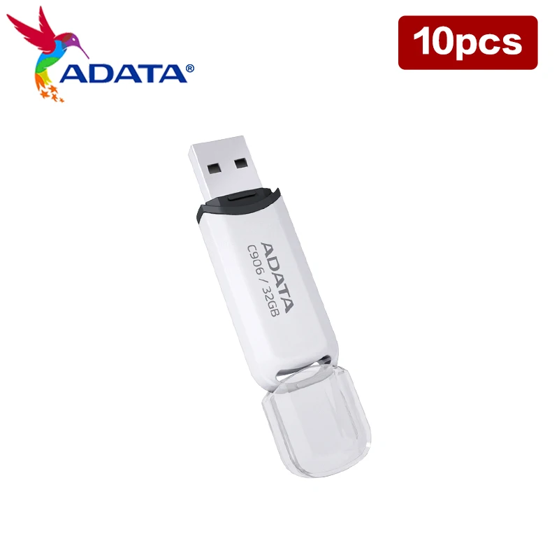 

ADATA USB Pen Drive C906 Flash Momery 32GB 64GB Original Wholesale Cle USB2.0 High Speed Mini Stick PenDrive for Desktop Laptop