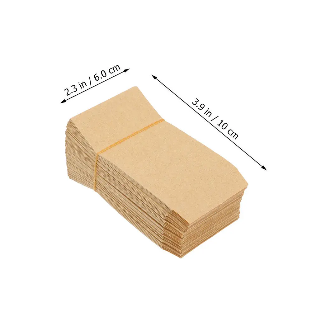 100pcs Kraft Paper Seed Storage Bags for Corn Wheat Rice Garden Breeding – Lightweight & Secure Packaging