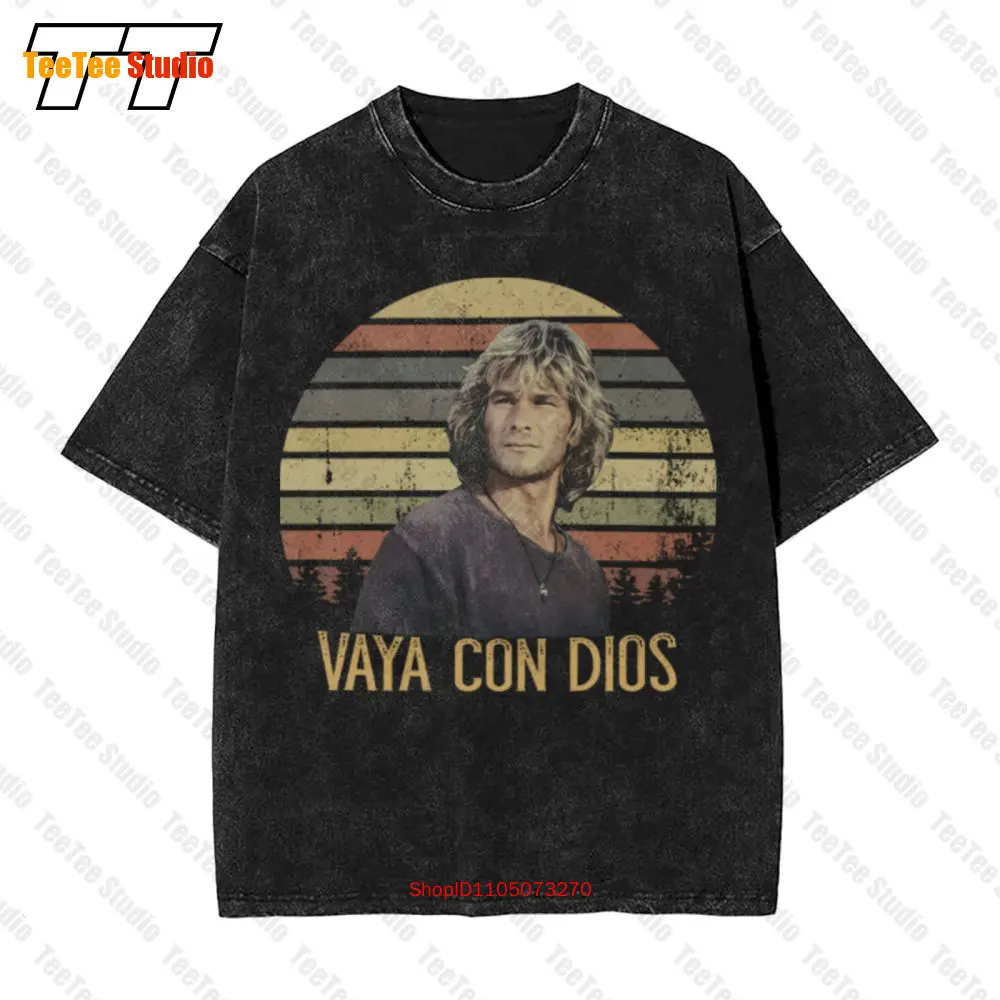

Винтажная футболка оверсайз Vaya Con Dios DL6B