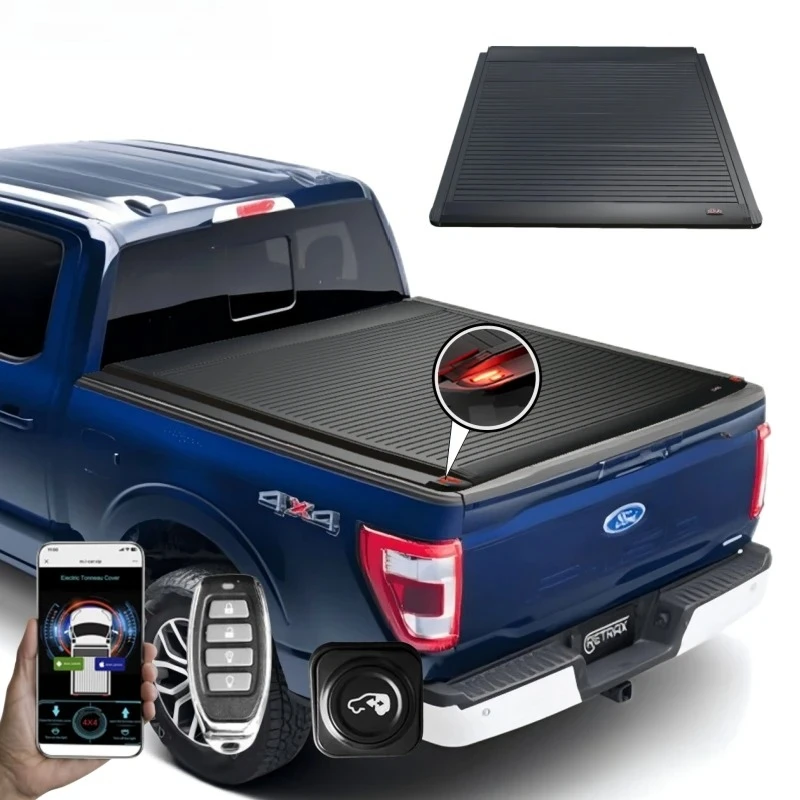 

5.5 6.5 Ft 5'6 Electric Retractable Bed Cover Tonneau Cover For Pickup Truck Ford F150 Xlt Sport Raptor 2019 2024 2025