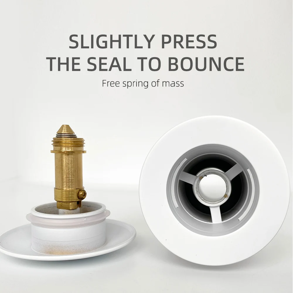 Bathroom Drain Spring Plug Replacement Sink Filter Bounce Valve Fittings Basin Pop up Waste Internal Core Click Clack Bolt