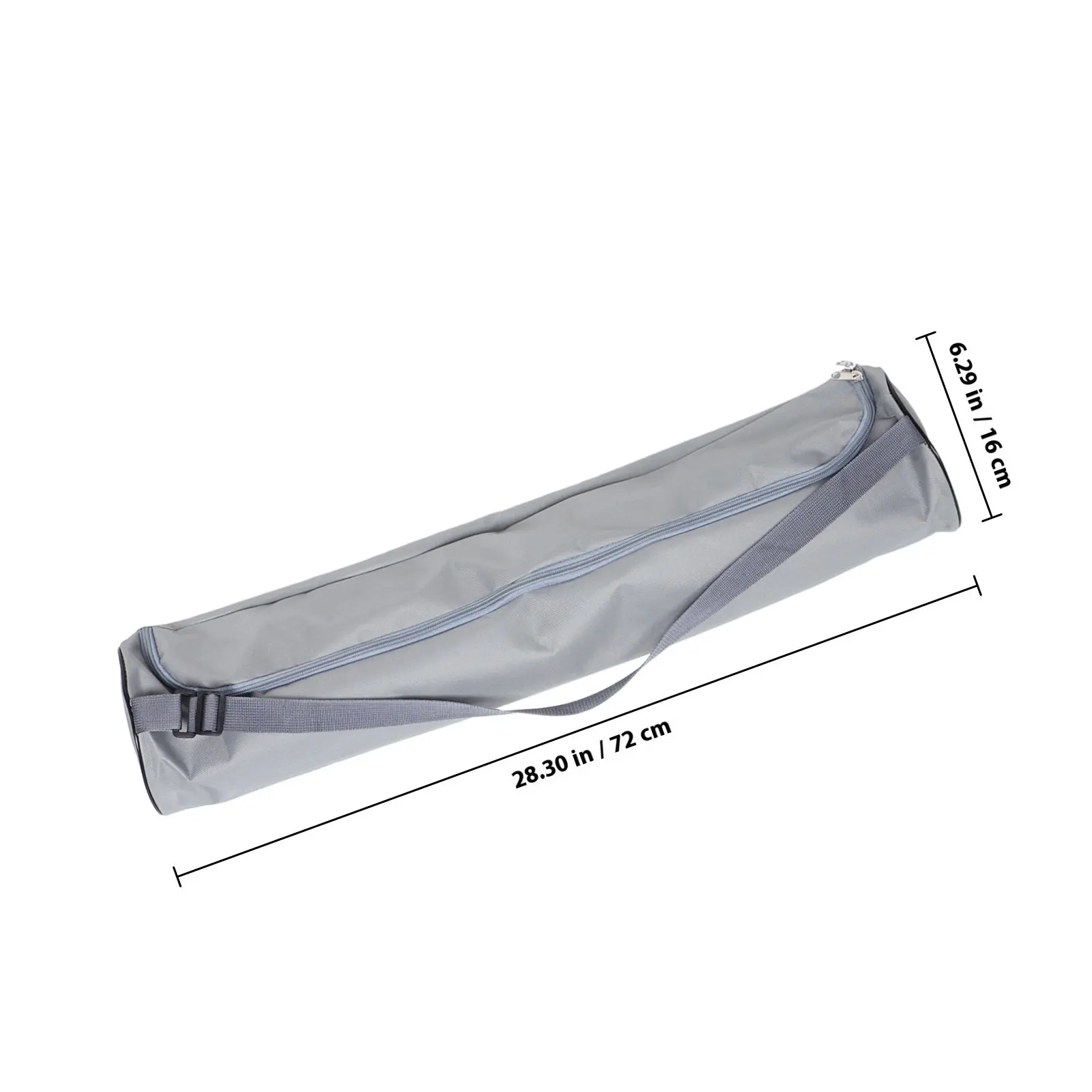Gym Bag with Yoga Mat Holder Accessories Adjustable Strap Essentials Grey Fitness Carrier