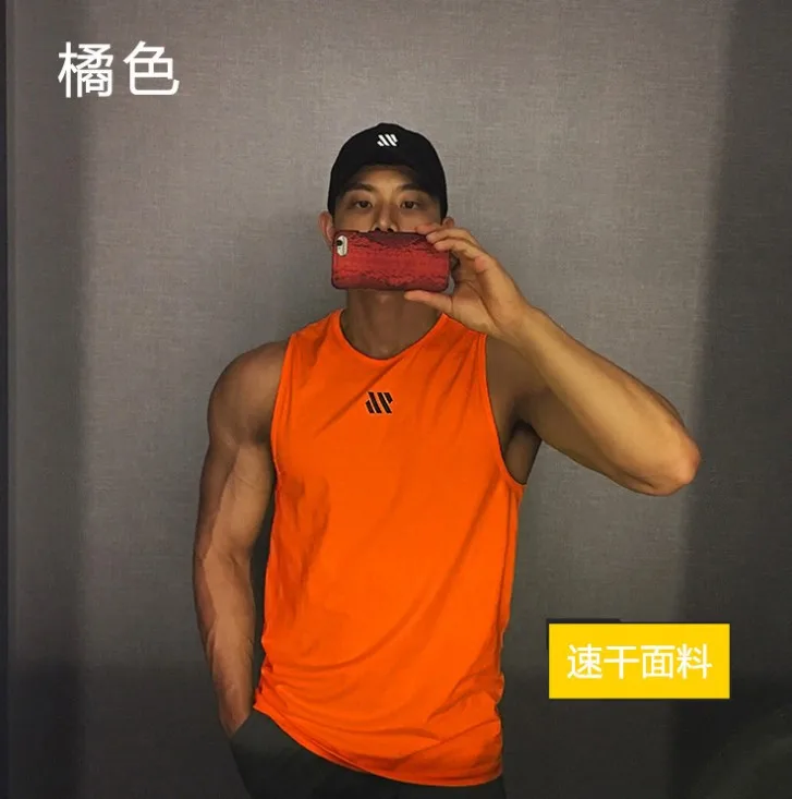 Mannen Bodybuilding Tank Tops Gym Workout Fitness Sleeveless Shirt Lauf Kleding Stringer Singlet Zomer Toevallige Weste – Detail 25