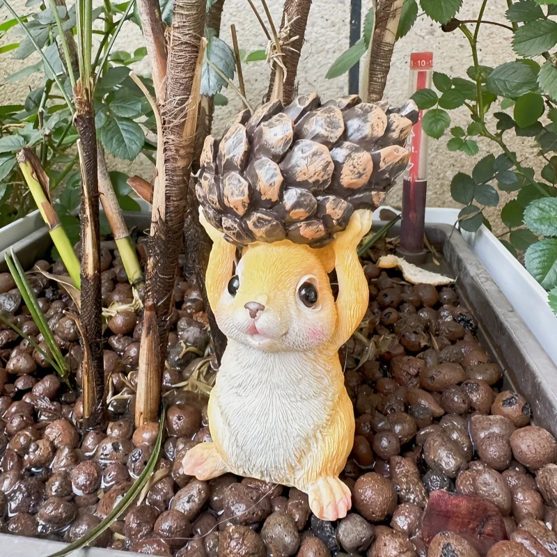 Cartoon Animal Squirrel Ornament Outdoor Garden Landscape Decoration Garden Courtyard Paradise Resin Handicraft Ornament