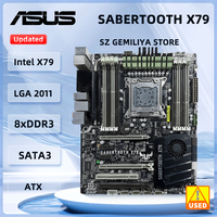 ASUS SABERTOOTH X79 Motherboard Intel X79 LGA 2011 DDR3 64GB support Core i7-4930K 3820 E5-1620 2667 2695 3970 4960 cpu ATX ﻿