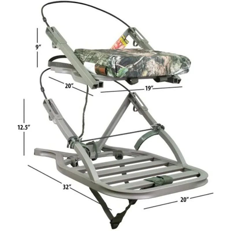 Treestands OpenShot SD Climbing Treestand, Lightweight Open-front Climber Designed Specifically with Bowhunters in Mind