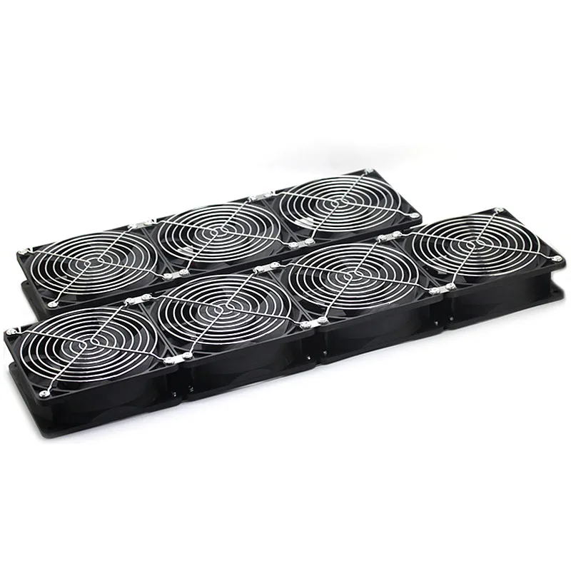 12CM Grande Volume de Ar Alta Velocidade Refrigeração Kit Ventiladores PC Gabinete Gráfico Cartão Rack Radiador, Mineração Ventilador Refrigerador Ajustável Velocidade 220V