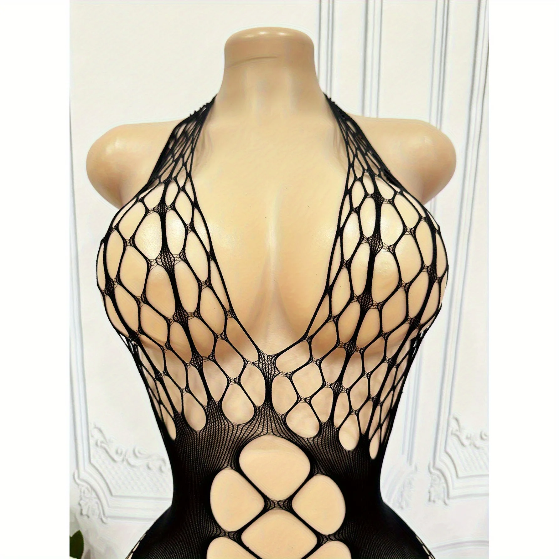 2-Pack Sexy Black Mesh Bodysuit – Sleeveless, Breathable & Soft – Perfect for Date Nights or Going Out – Women's Lingerie