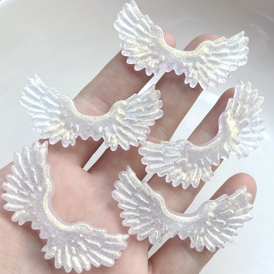 6pcs 55*25mm Angel wings Flat Back rhinestone diy jewelry making accessories Hairpins decorate the rhinestone top scrapbook