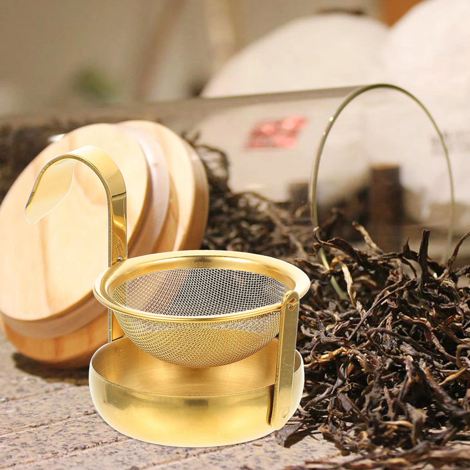 

Loose Tea Steeper Stainless Steel Duck-Billed Design Tea Filtering Mesh Kitchen Filter for Household Office