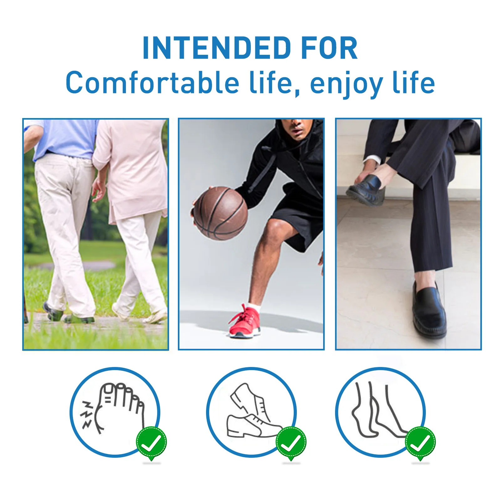 Felt Forefoot Pad ฟุตปวด Relief Anti-Slip Protector รองเท้าส้นสูง Cushion Soles Anti Abrasion U-รูป pad Foot Care