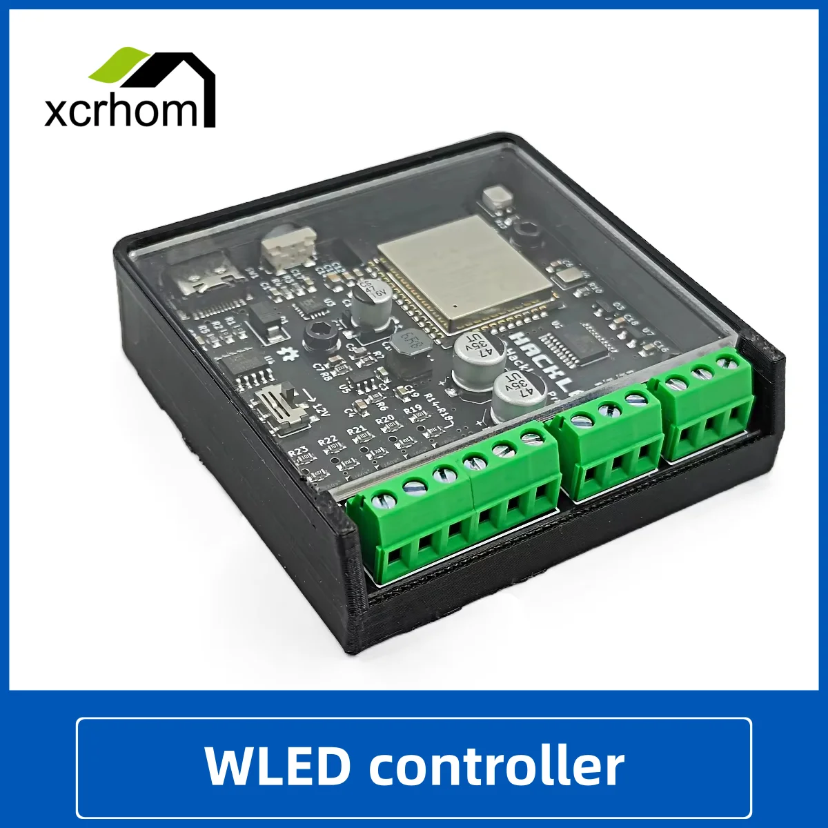 WLED Controller Supports 12V and 5V Power Supply Type-C Interface 2-way 2812 Light Strips 5-way PWM Control ESP32-WROOM Module