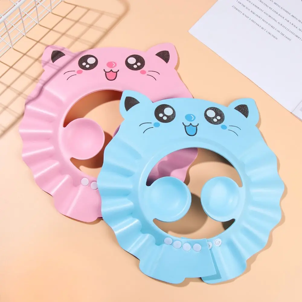 Boys Girls Waterproof Eye Protection Adjustable Wash Hair Shield Bath Visor Baby Shower Caps Shampoo Hat