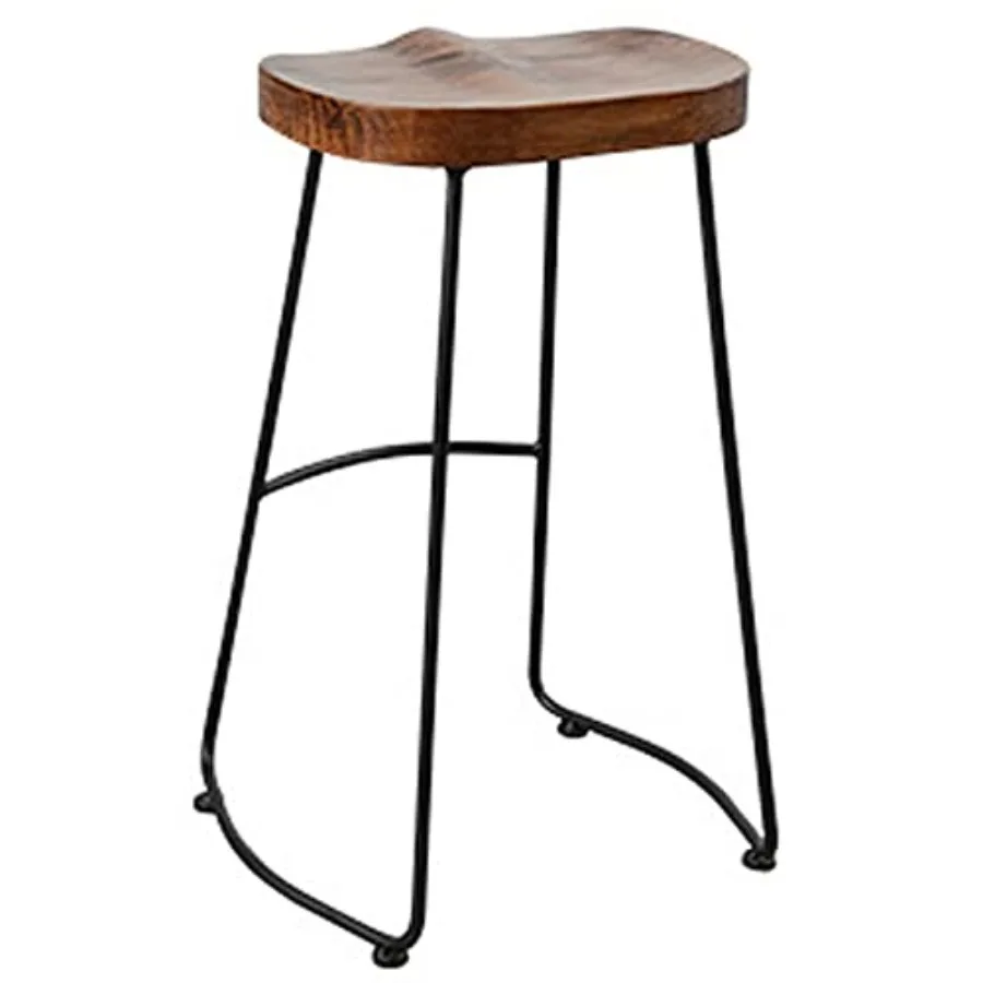 

Bar Stools, 30in Counter Stools Vintage Industrial Farmhouse Swivel Barstool Kitchen Island Counter High Chair with Metal Legs