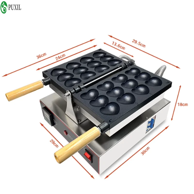 Heart shaped Egg cakes stringing machine Electric baking machine for commercial booth