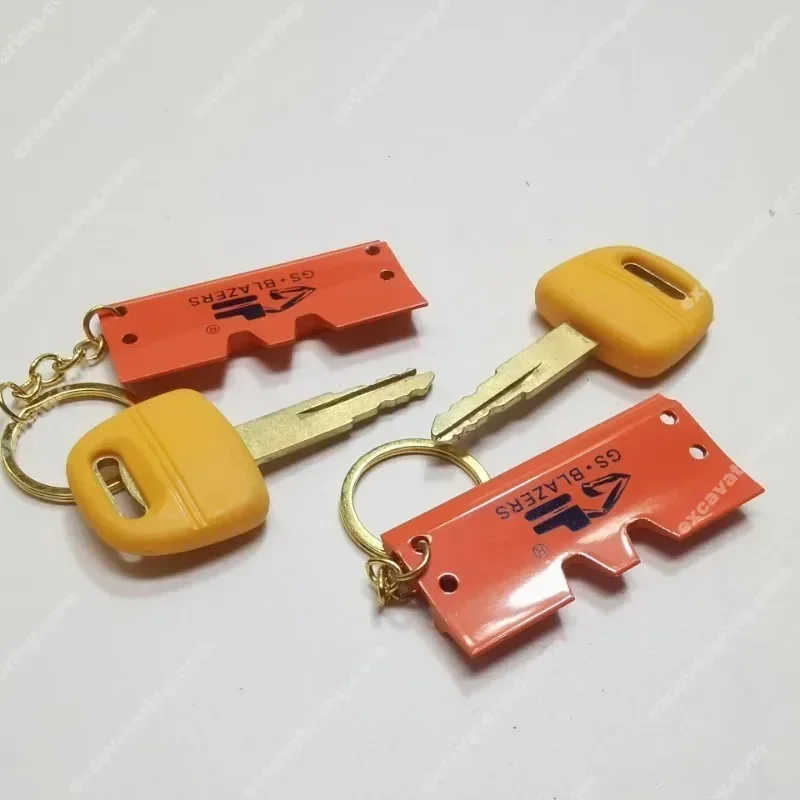 for Komatsu excavator PC60120150200-3456 electric door lock key, pure copper key high-quality accessories 2pcs