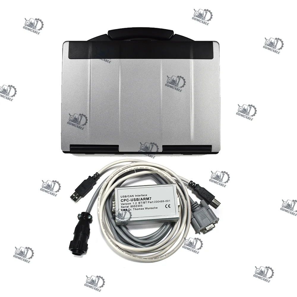 

TRUCKCOM for TOYOTA BT WITH CF 53 LAPTOP EMS CAN SUITE SERVICE COMMUNICATION INTERFACE ARM7 FORKLIFT TRUCK DIAGNOSTIC TOOL