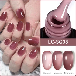 LIToxic-Verhéritage à ongles gel translucide, semi-continu, Soak Off UV LED, Nail Art, couleur chair, blanc, rose, 7ml