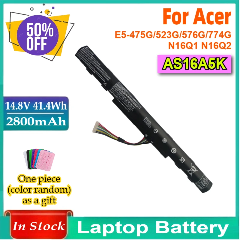 Laptop Battery AS16A5K for Acer Aspire E15 E5-575 E5-575G E5-576 E5-576G N16Q2 E5-575-33BM E5-575-52JF E5-575-54E8 E5-575-54EB