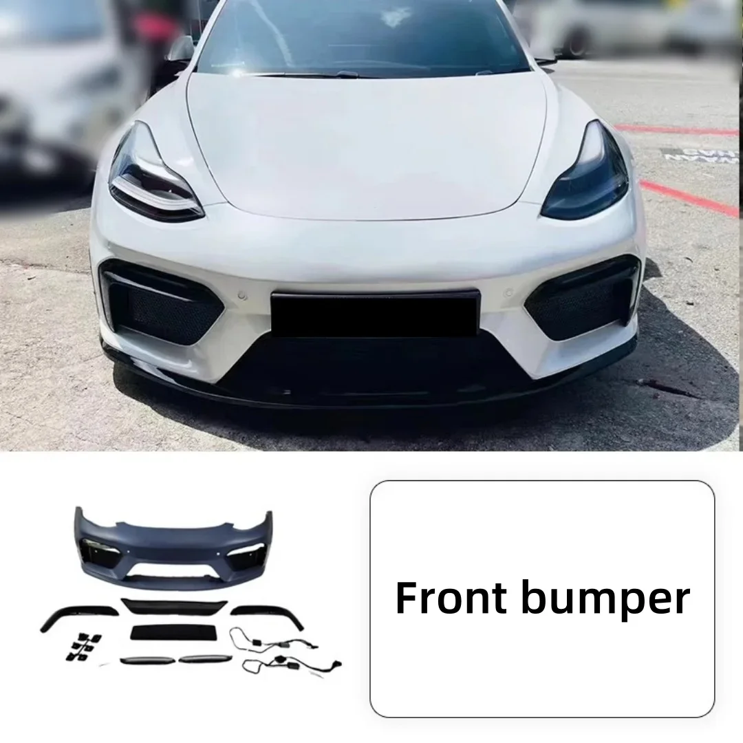 

Front bumper assembly for Tesla Model 3 modified GT4 Auto Front big surround with light Body kit Car Accessories