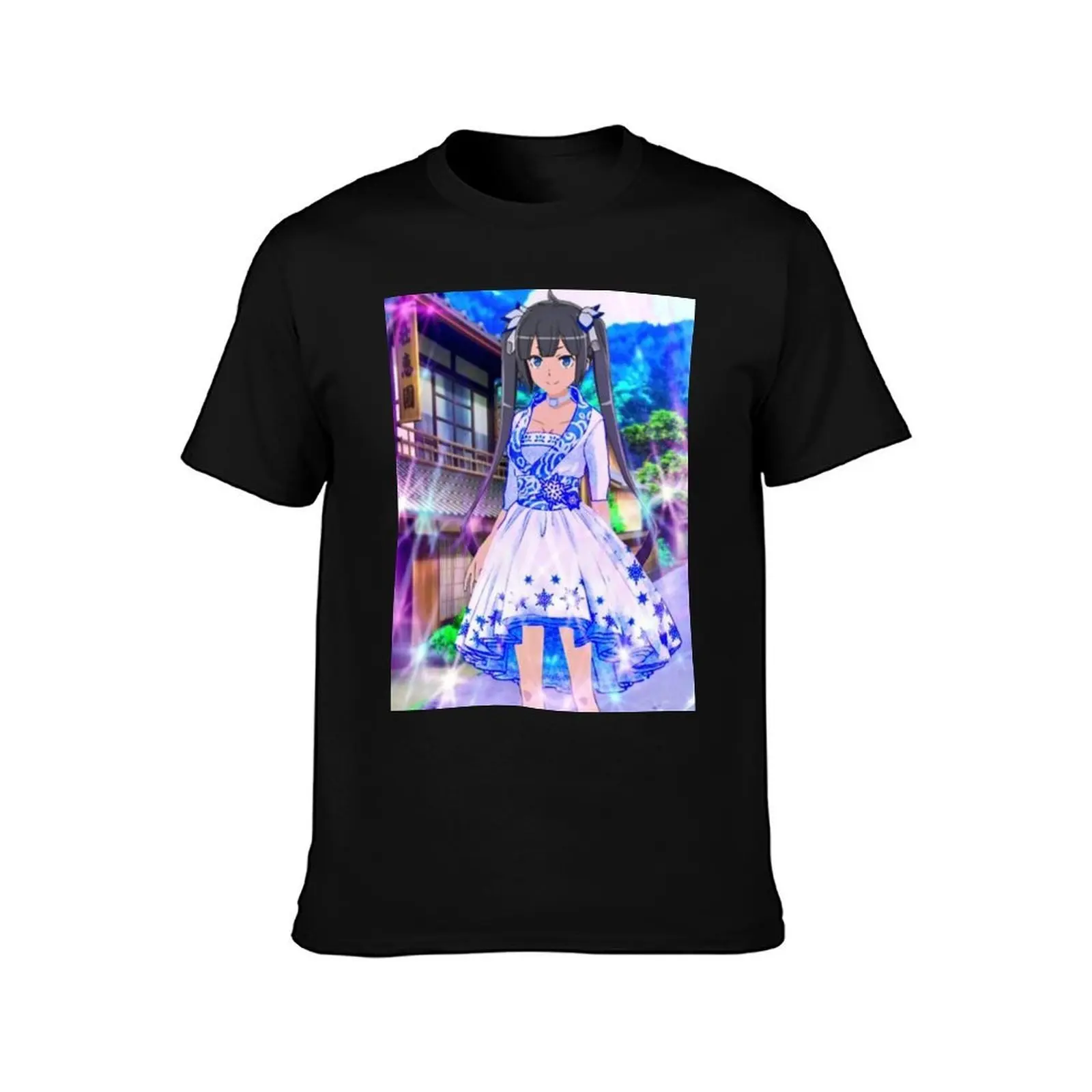 Hestia Winter Dress T-Shirt, Summer Casual Cotton Tee, Oversized Streetwear Tops, Vintage Graphic Print, Loose Fit Short Sleeve