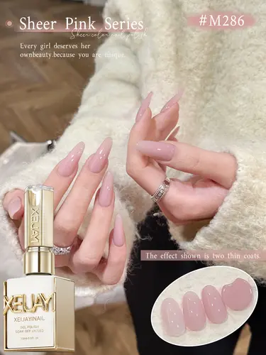 XEIJAYI 1/6pcs Pink Series Gel Nail Polish, 15ml French Nail Gel Polish, Soak Off UV Light Cure Gel Polish For Nail Decoration - Image 7